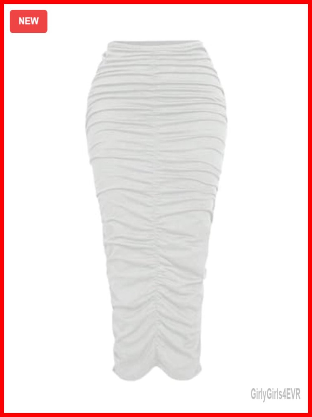 Women's Ruched High Waisted Pencil Maxi Skirt Stretch Business Casual